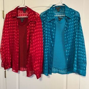 Elementz Women’s 2 piece shirt set.  Size XL